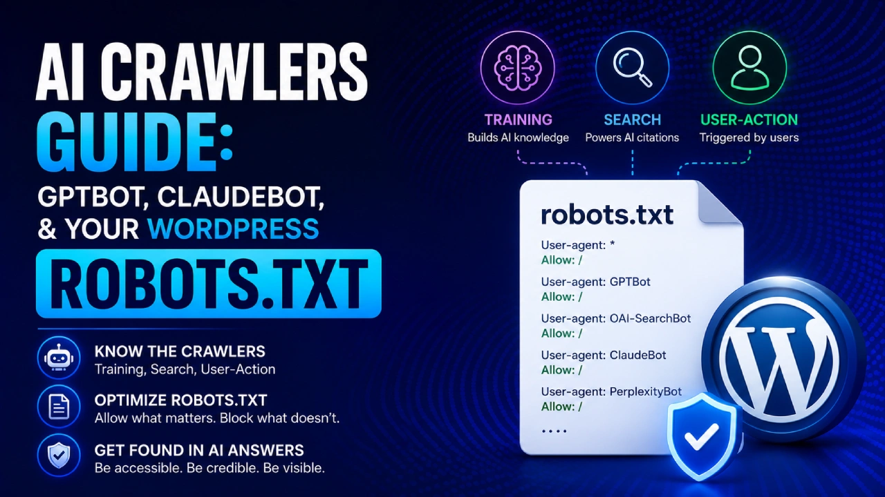 AI crawlers WordPress robots.txt