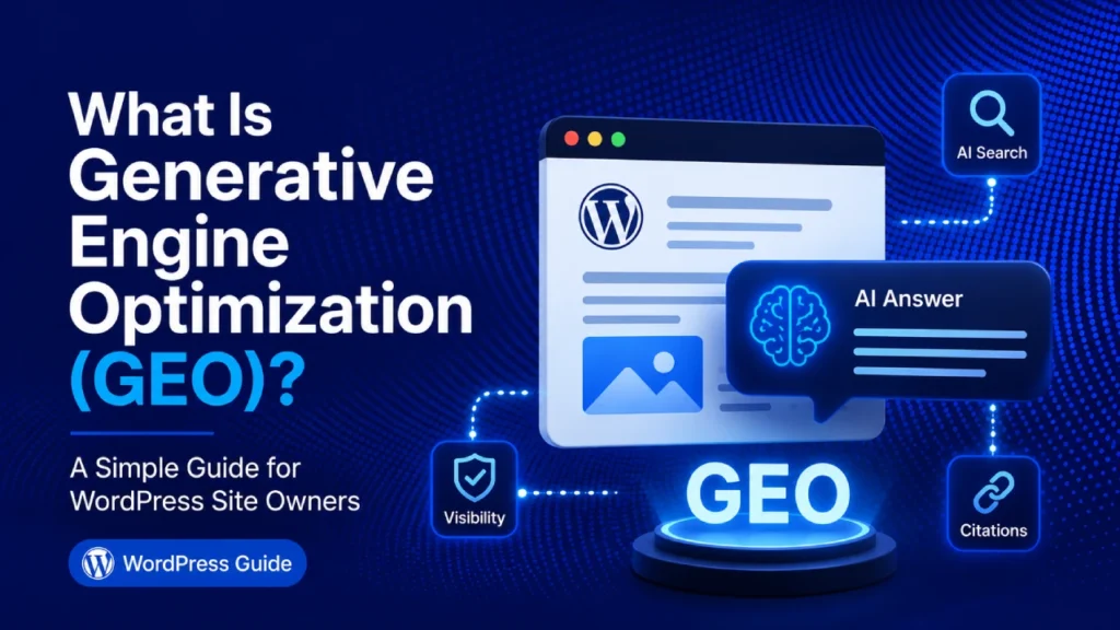 What Is Generative Engine Optimization (GEO)? A Simple Guide for WordPress Site Owners