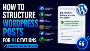 how to structure blog posts for AI search